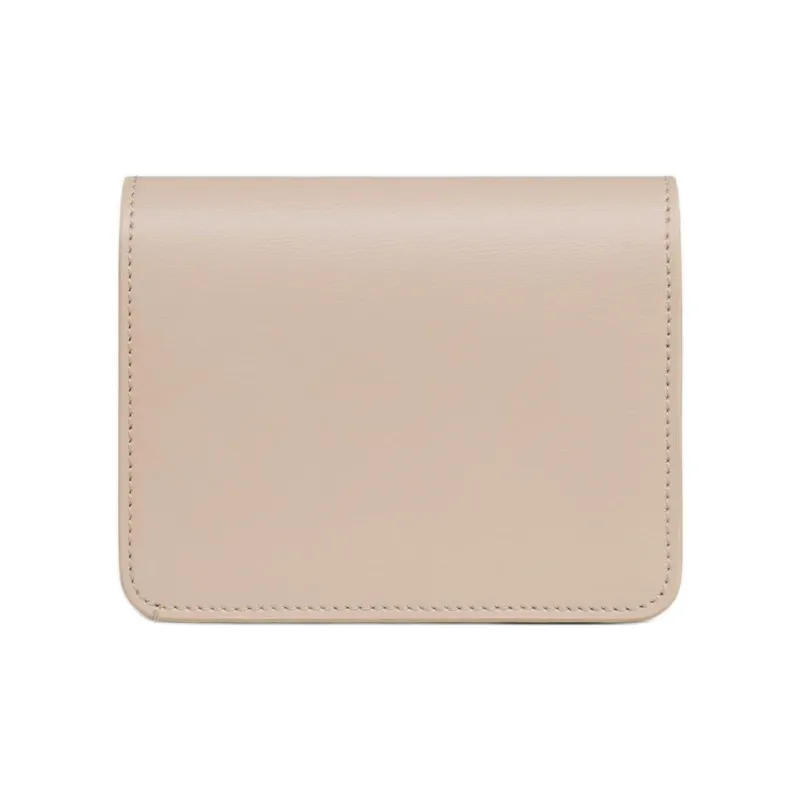 CELINE Triomphe Bright Calfskin Wallet Women's Light Beige-2