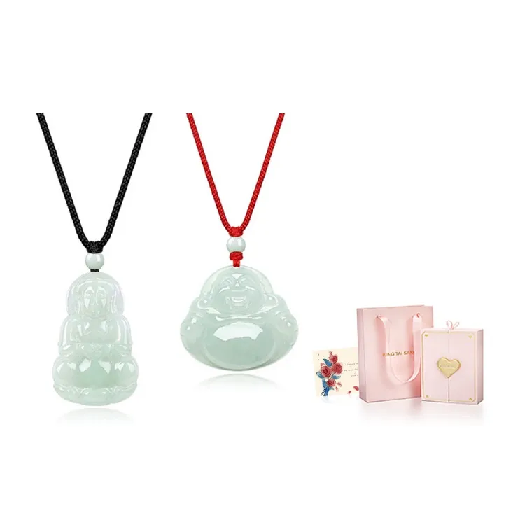 KING TAI SANG Bean Type Jadeite Necklaces Unisex-10