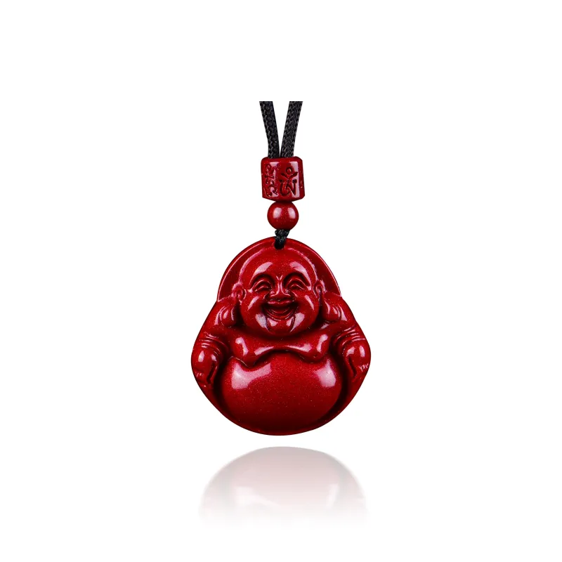 Moon Jewelry Reconstructed Cinnabar Necklaces Unisex-2