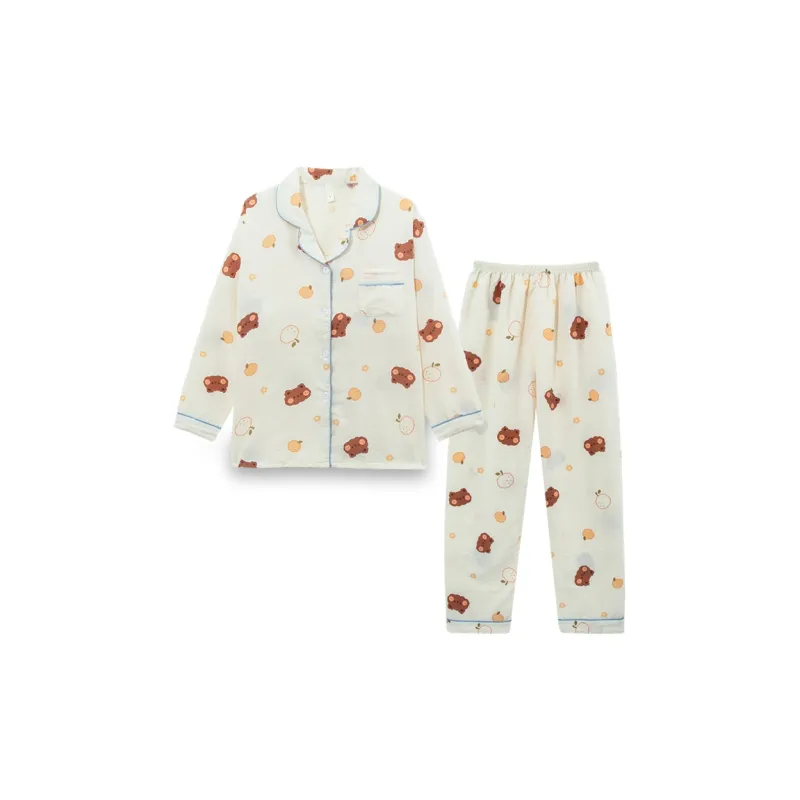 Sleeping Beauty Pajama Set Women's Yellow-0
