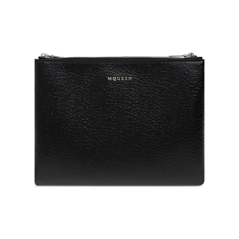 Alexander McQueen Calfskin Clutch Women's Black-0