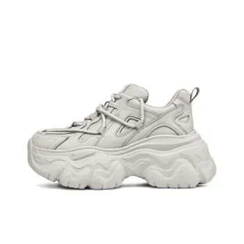 Rosa Bianca Breathable Lightweight Height Increasing Low Top Chunky Sneakers Women's
