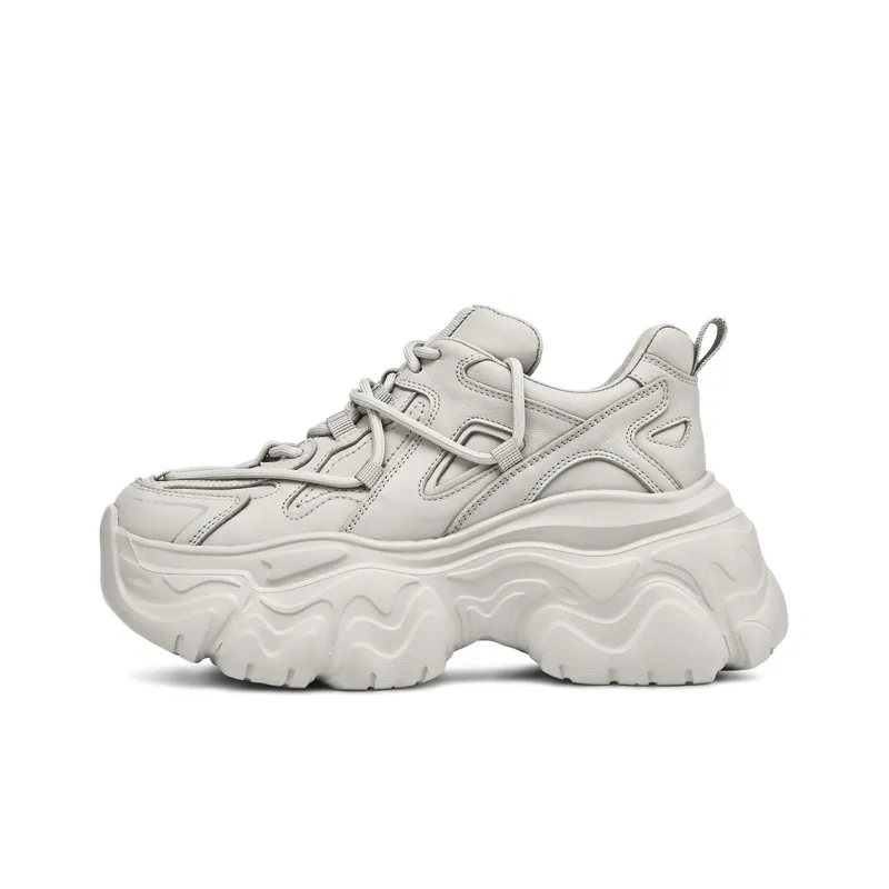Rosa Bianca Breathable Lightweight Height Increasing Low Top Chunky Sneakers Women's-6