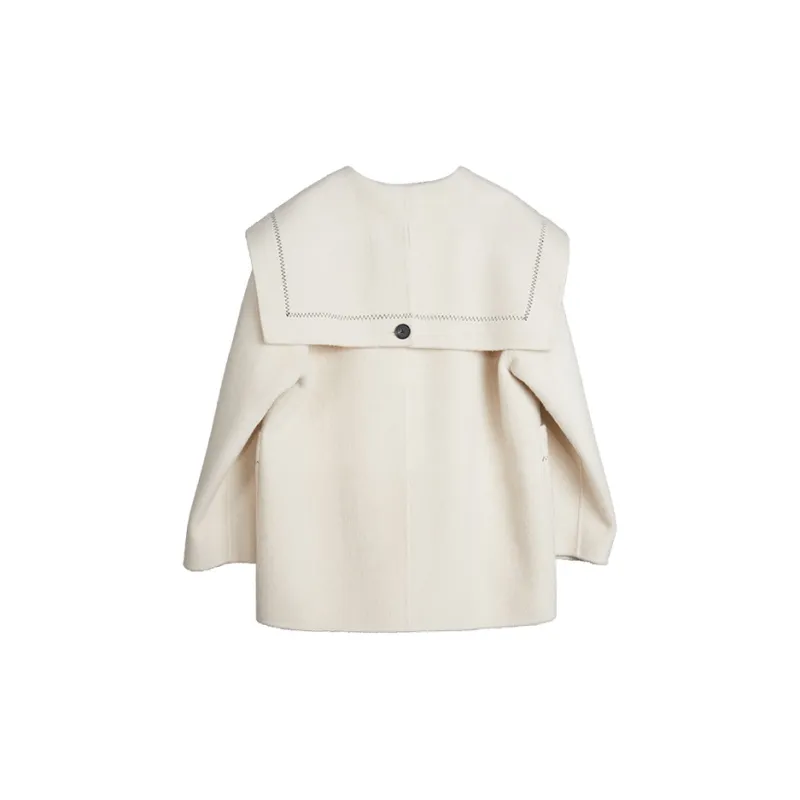 ELLE Coats Women's Ecru-1