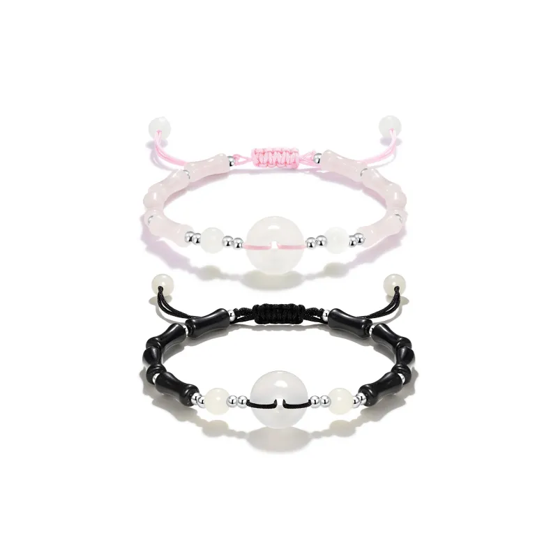 VOEX Colored Glaze Jade Bracelets Unisex-3