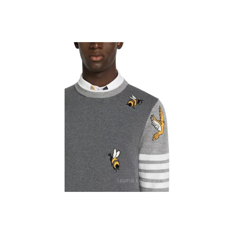 THOM BROWNE· SS23 Sweater Men's Gray-4