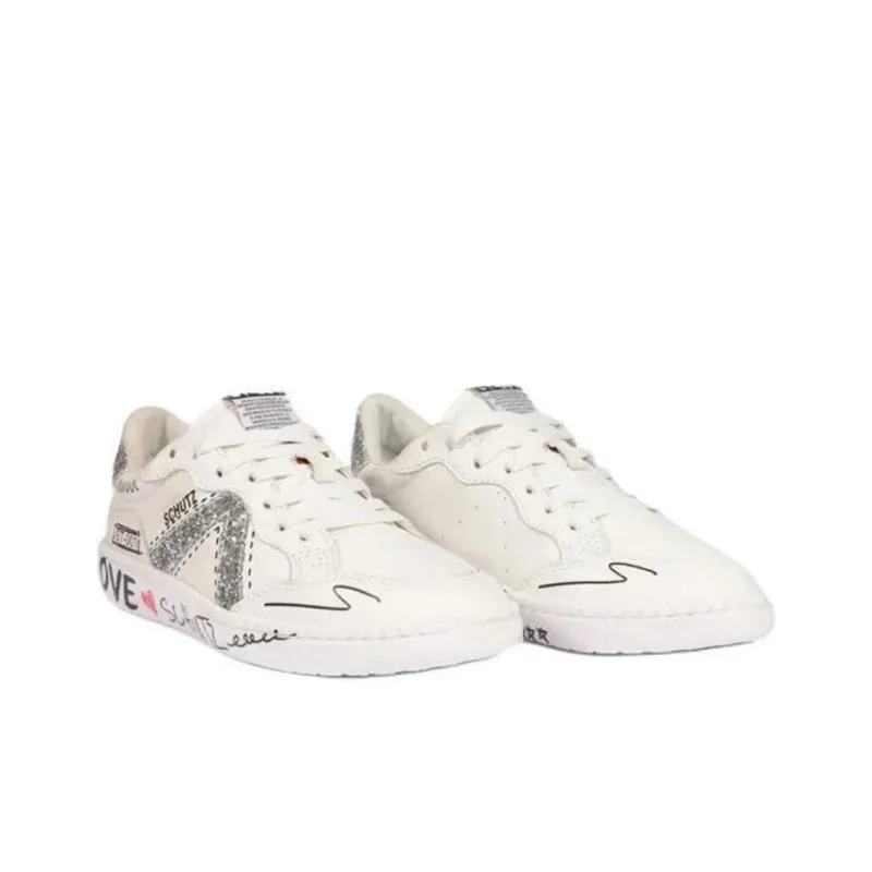 Schutz ST 001 Low-Top Skateboard Shoes Women's White-2
