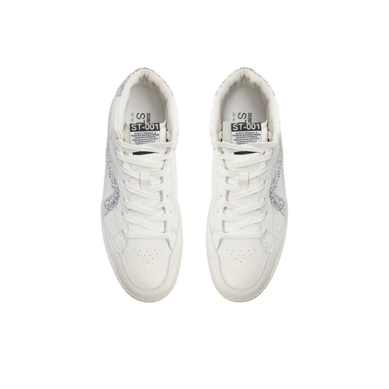 Schutz Mid-Top Skateboard Shoes Women's White-4