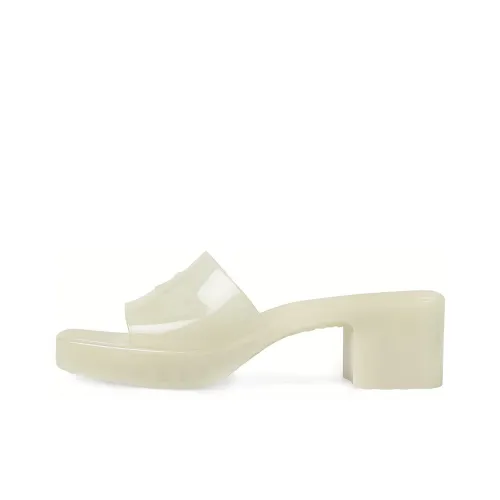 GUCCI Slide Slippers Women's White