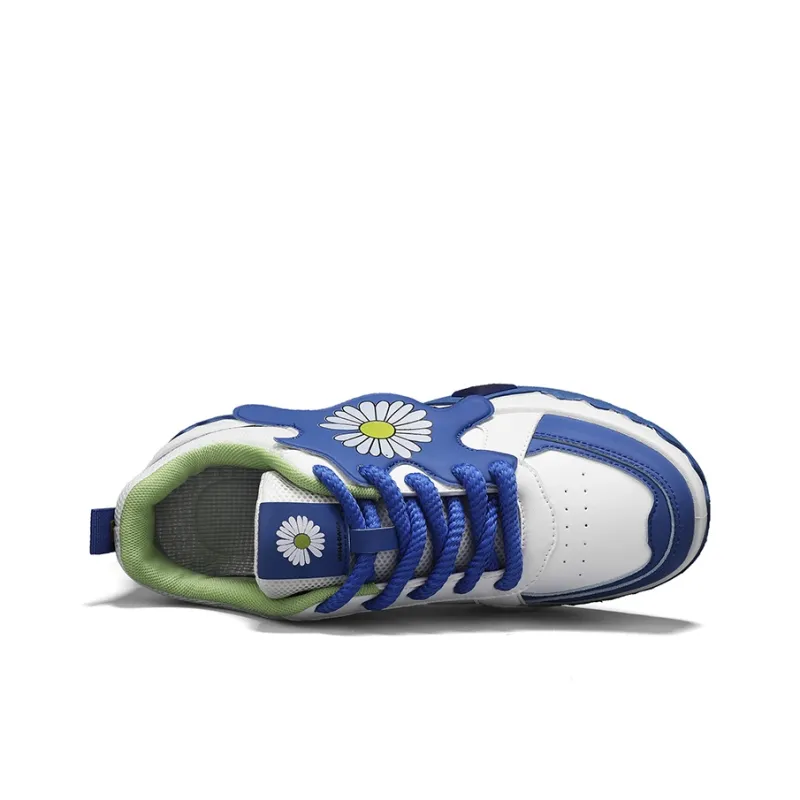 Little Daisy Small Daisy Anti Slip And Wear Resistant Height Increasing Low Top Skateboard Shoes Men's-4