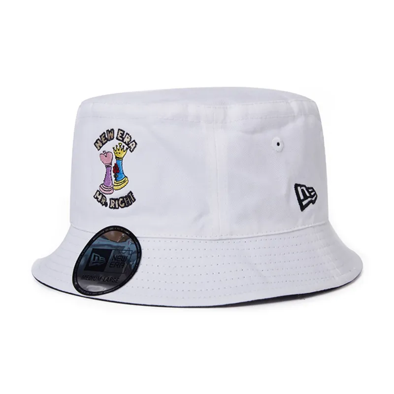 New Era Bucket Hats Unisex White-0