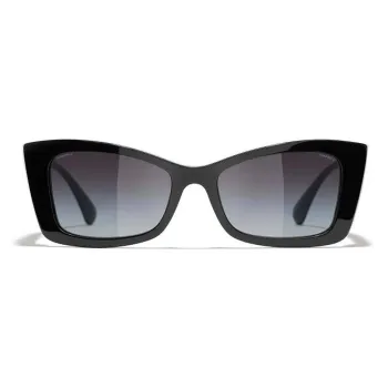 CHANEL Plate Frame Acetate Butterfly Sunglasses Women's