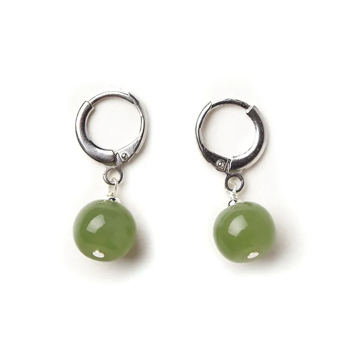 Tokai Family Earrings Green Jade Women's-1