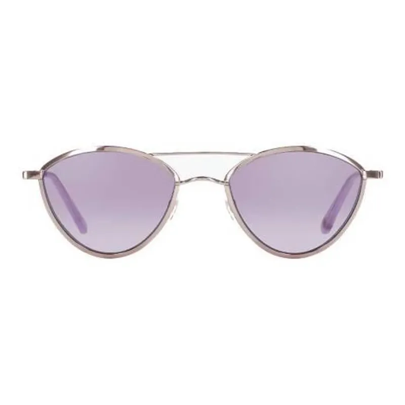 GARRETT LEIGHT Acetate Aviator Sunglasses Women's Silver-1
