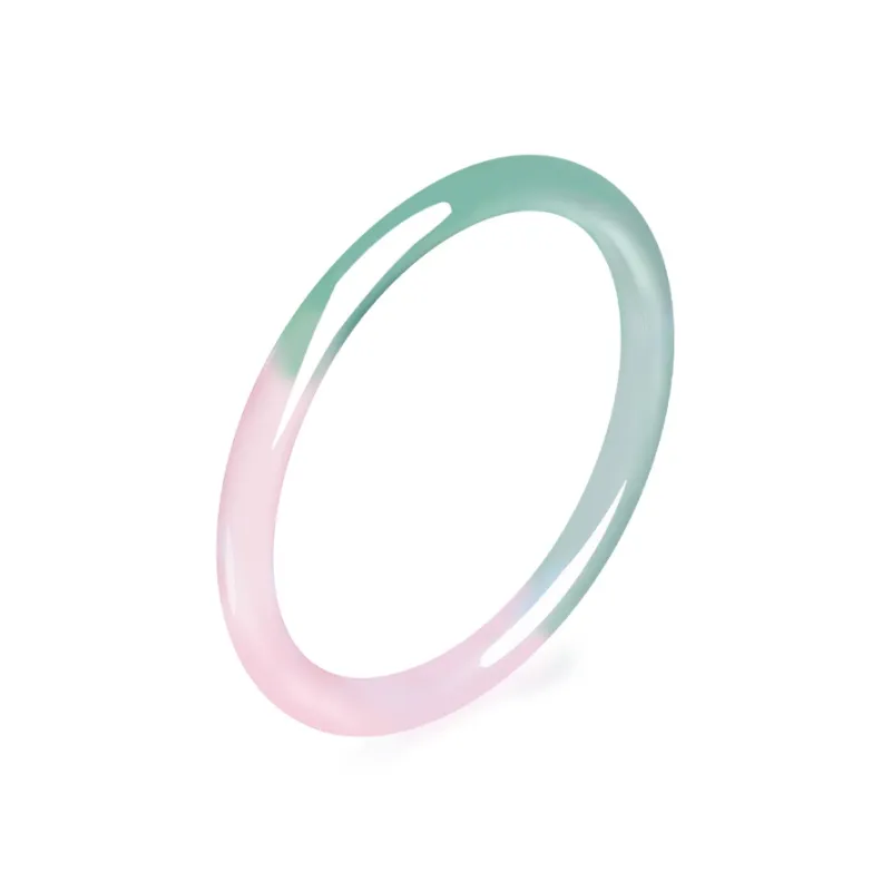Emerald Dynasty Chalcedony Jade Bangles Women's-1