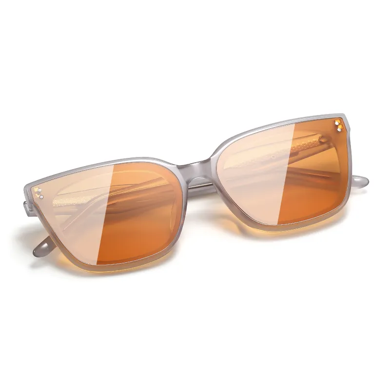 PULAIS Plate Frame Square Sunglasses Unisex-12