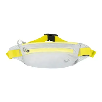 Asics Polyester Fanny Pack Regular Unisex Gray & Yellow