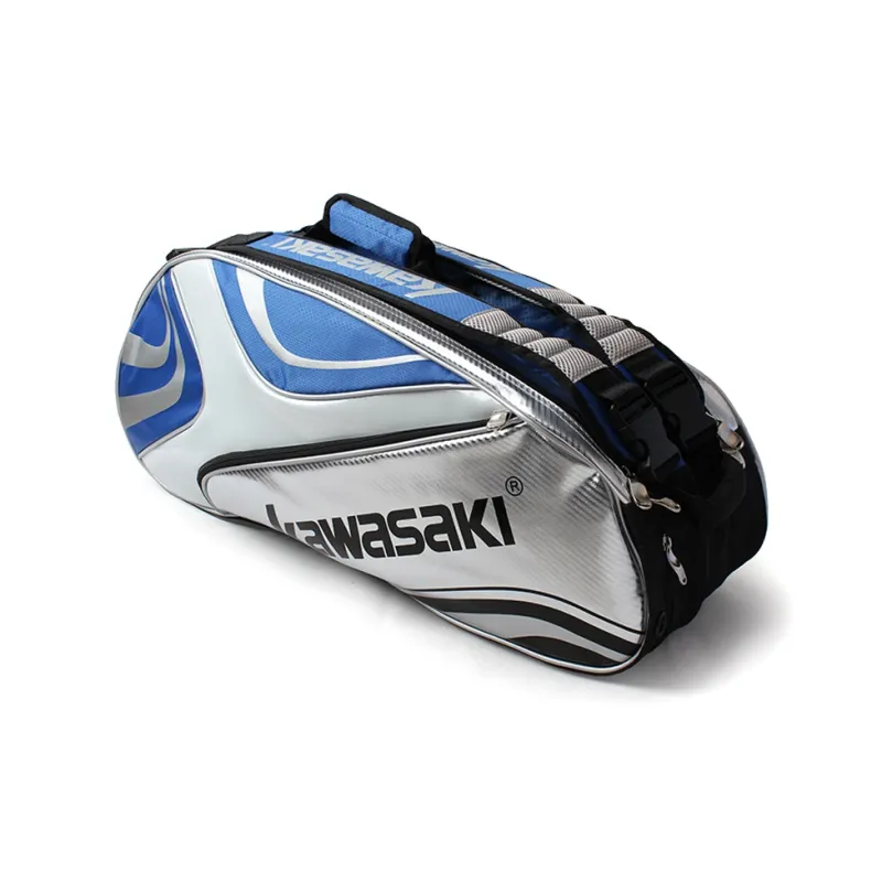 Kawasaki Fabric+Synthetic Leather Gym Bag Large Size Unisex-2
