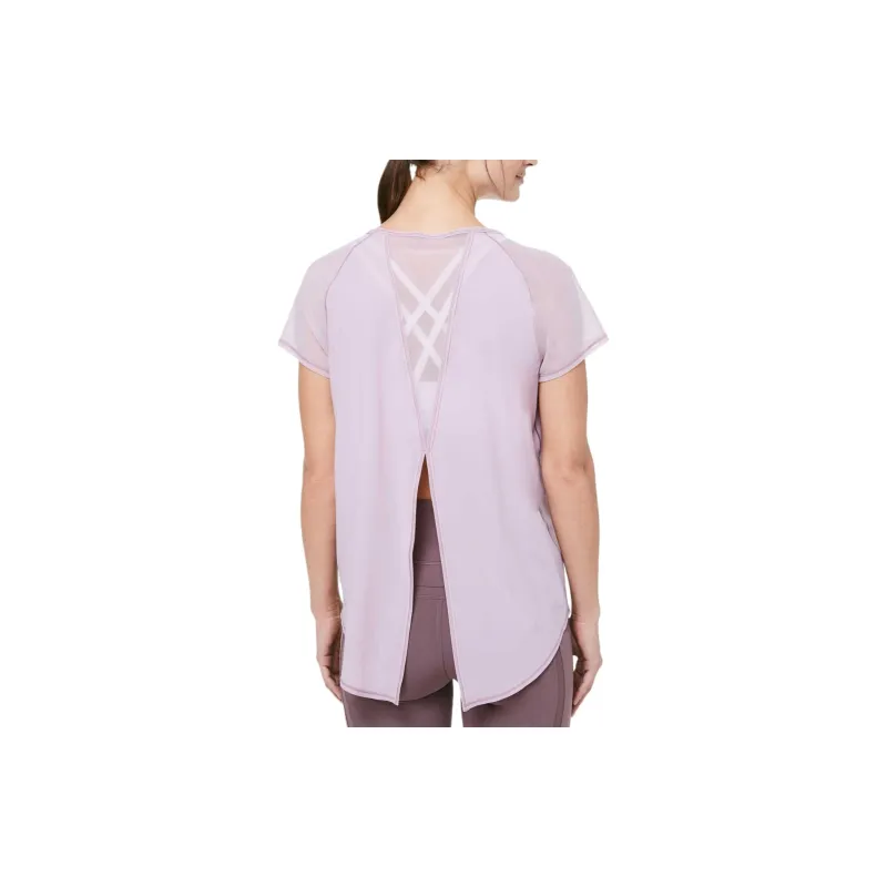 Lululemon Raglan Sleeve T-Shirt Women's Purple Pink-1