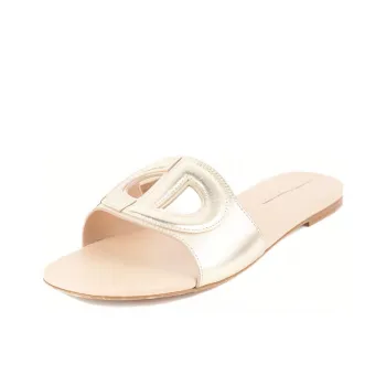 DIOR D-Club Slide Slippers Women's Gold