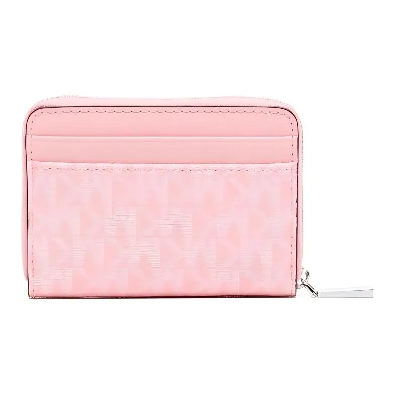MICHAEL KORS Jet Set Charm Series Calfskin Coin Purses Wallets Women's Pink-1
