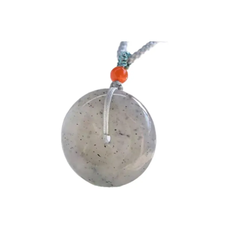 Cuizu Hetian Jade Pendants Unisex Blue And White-2