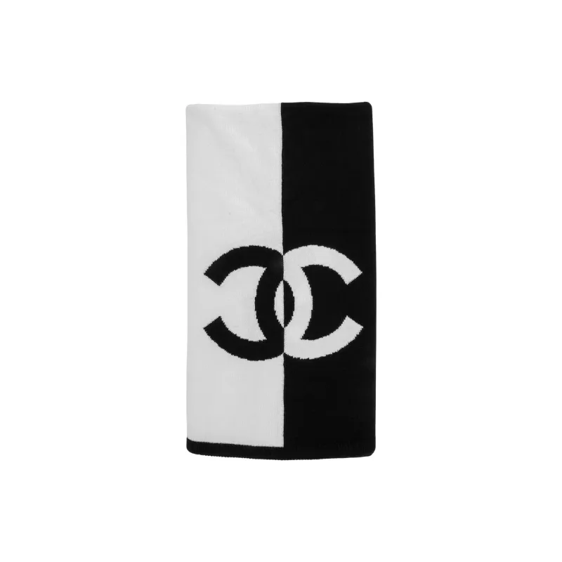 CHANEL Cotton Knit Scarves Unisex-2