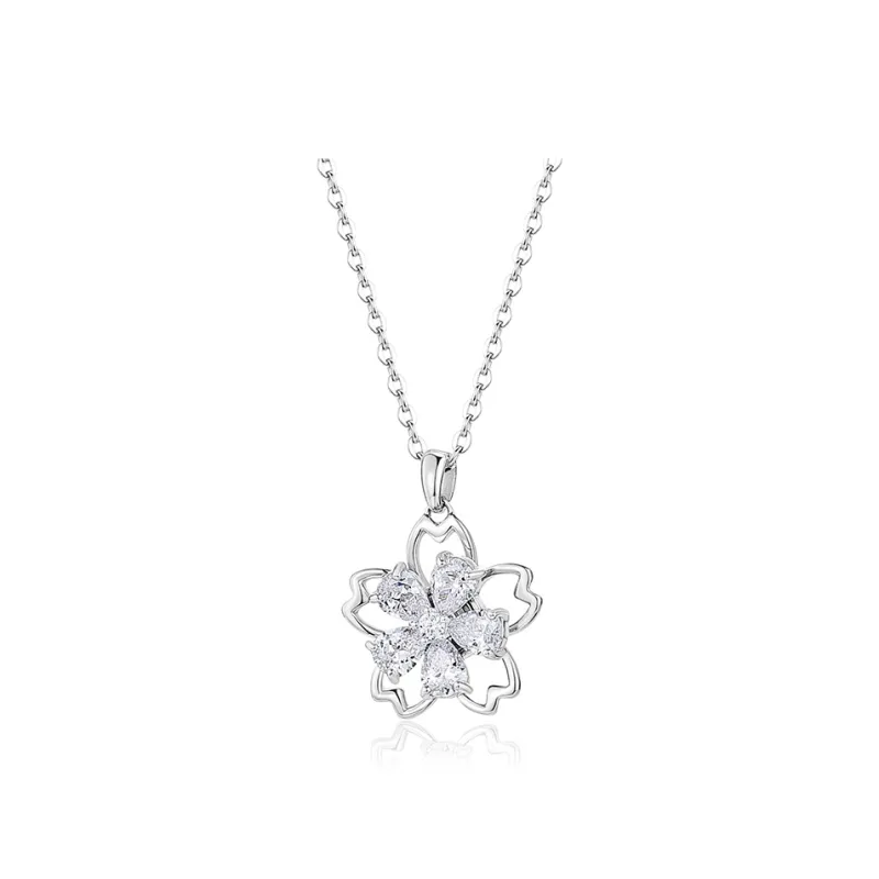 KADER S925 Silver Necklaces Women's Silver White-0
