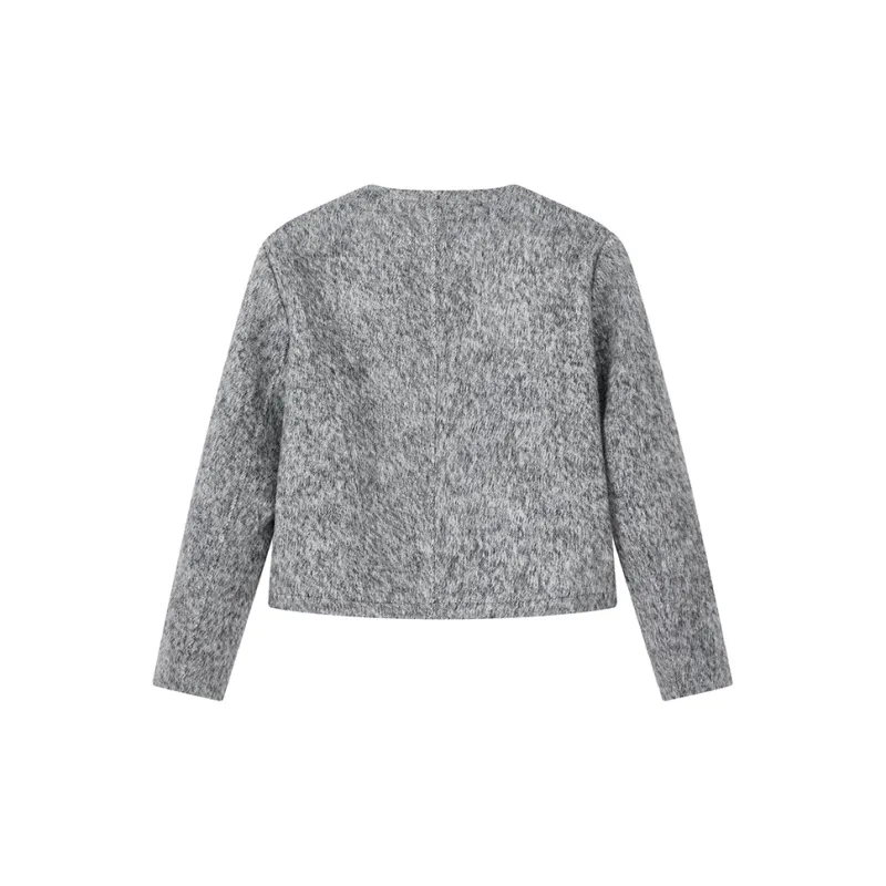 Yu Qianwen Jackets Coats Women's Premium Gray-1