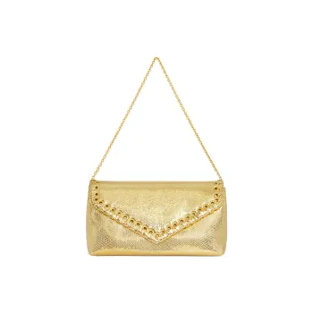 REBECCA MINKOFF Polyurethane Clutch Handbag Shoulder Bag Women's Gold