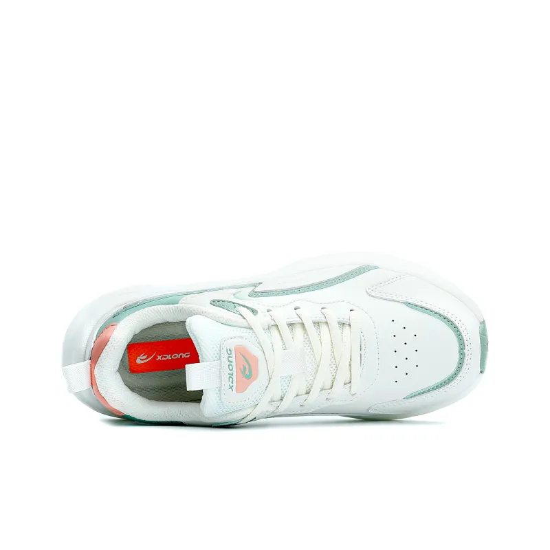 XIDELONG Coverage Balance Low Top Anti Rollover Stable Support Sprint Running Shoes Women's Jade Purity-1