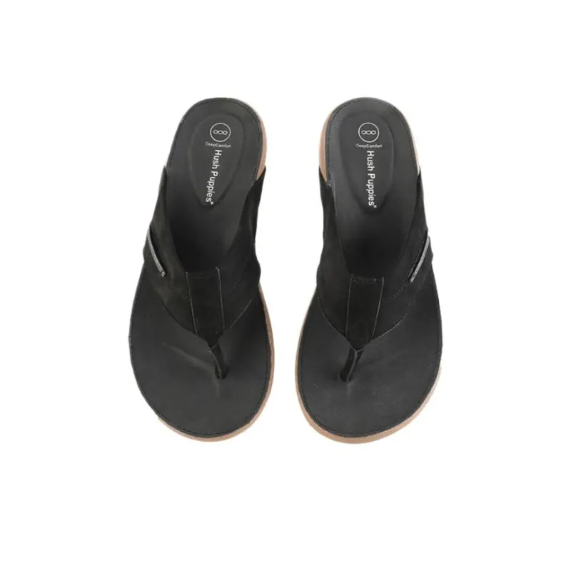 Hush Puppies Quiet Flip Flops Men's Black-3
