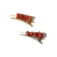 2 Pack (Silver Beef Skewer Hairpin+Gold Beef Skewer Hairpin)