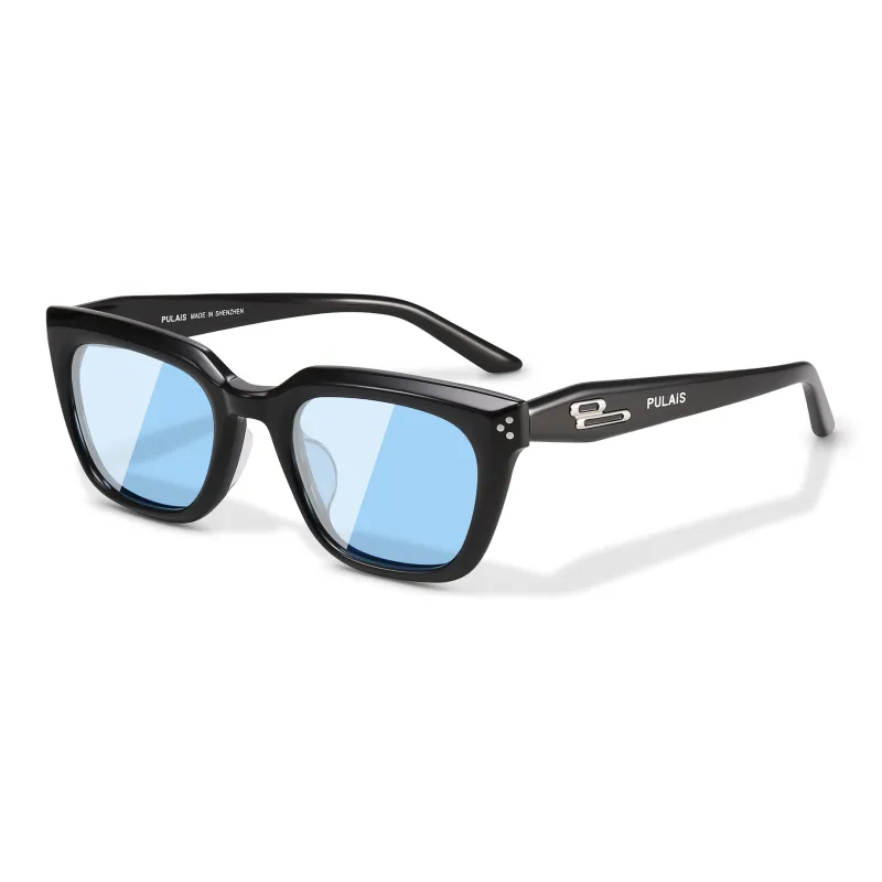 PULAIS Plate Frame Square Sunglasses Unisex-1