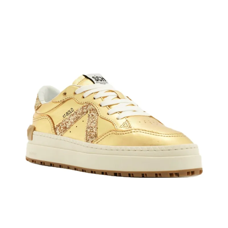 Schutz St Bold Low-Top Skateboard Shoes Women's Gold-2
