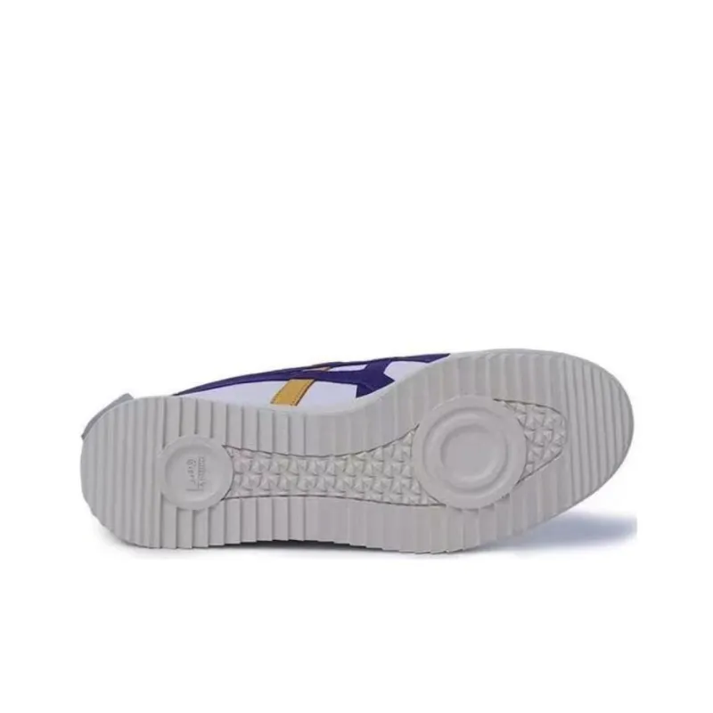 Onitsuka Tiger MEXICO 66 Anti Slip Wear Resistant Low Top Casual Shoes Unisex White Purple Yellow-3