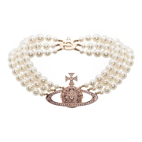 Vivienne Westwood Three Row Embellished Choker