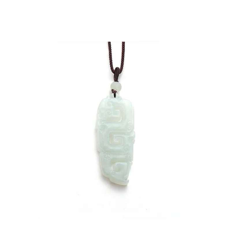 Jade Is Boundless Glutinous Jade Jadeite Pendant Necklace Unisex-0