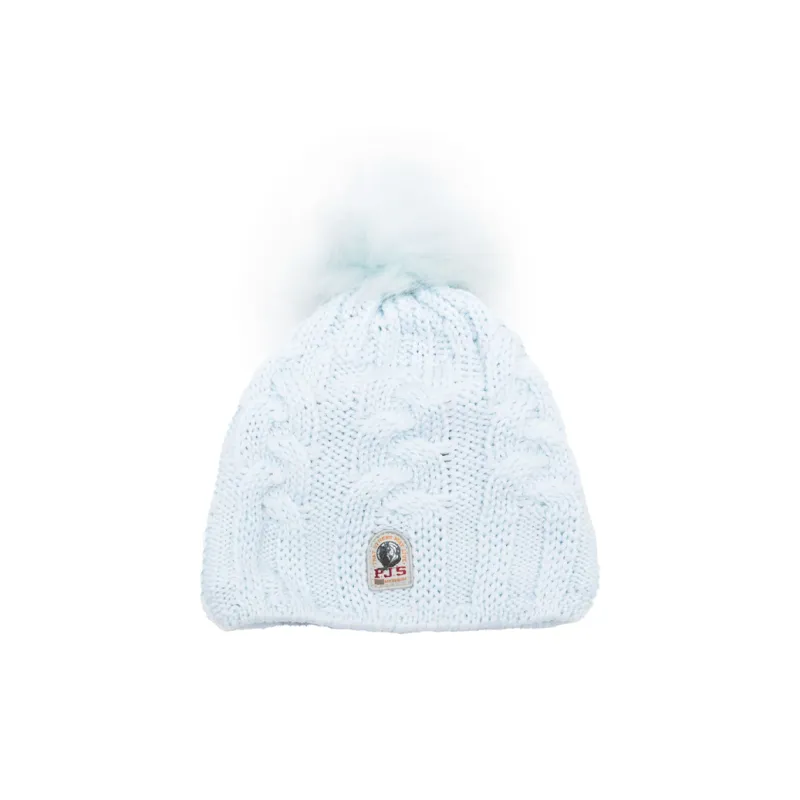 PARAJUMPERS Cable-knit Pompom Beanie-0