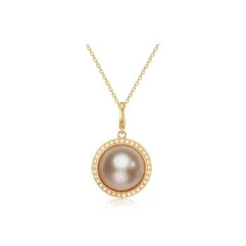 Zonami Saltwater Pearl Pendants Women's Gold/Silver