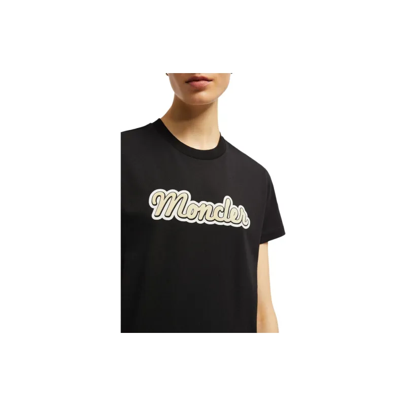 Moncler Logo flocked T shirt-1