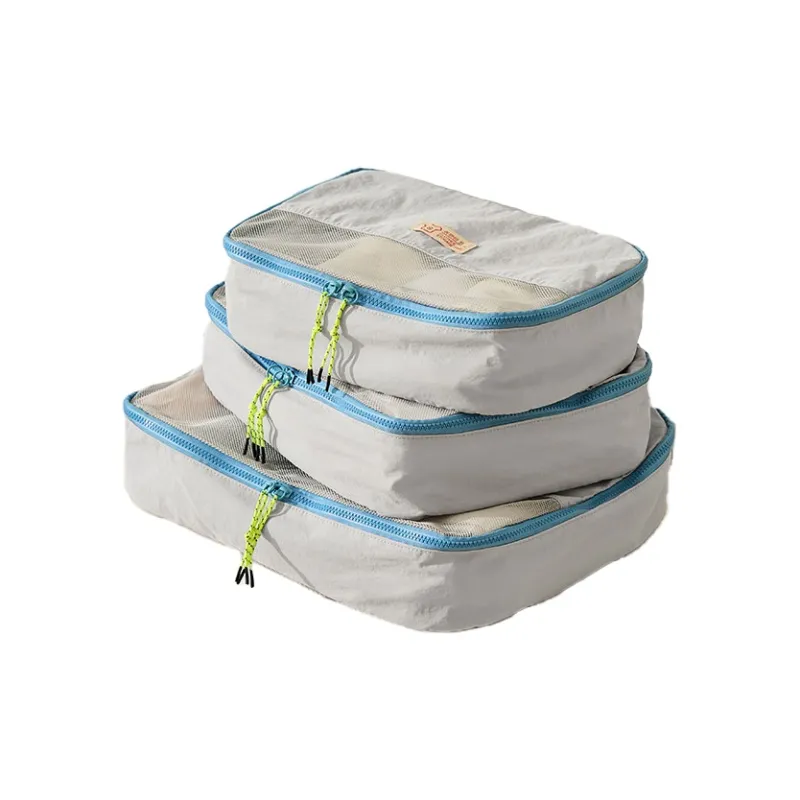 Bromen Wash Nylon With Water Storage Bag Unisex Light Gray-2