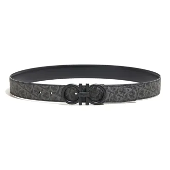 FERRAGAMO Cow Leather Belts Men's 3.5cm