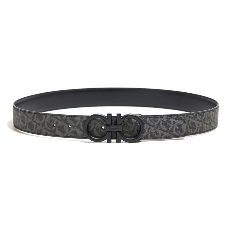 FERRAGAMO Cow Leather Belts Men's 3.5cm-0