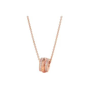 Pandora Copper Silver Alloy Necklaces Women's Rose Gold