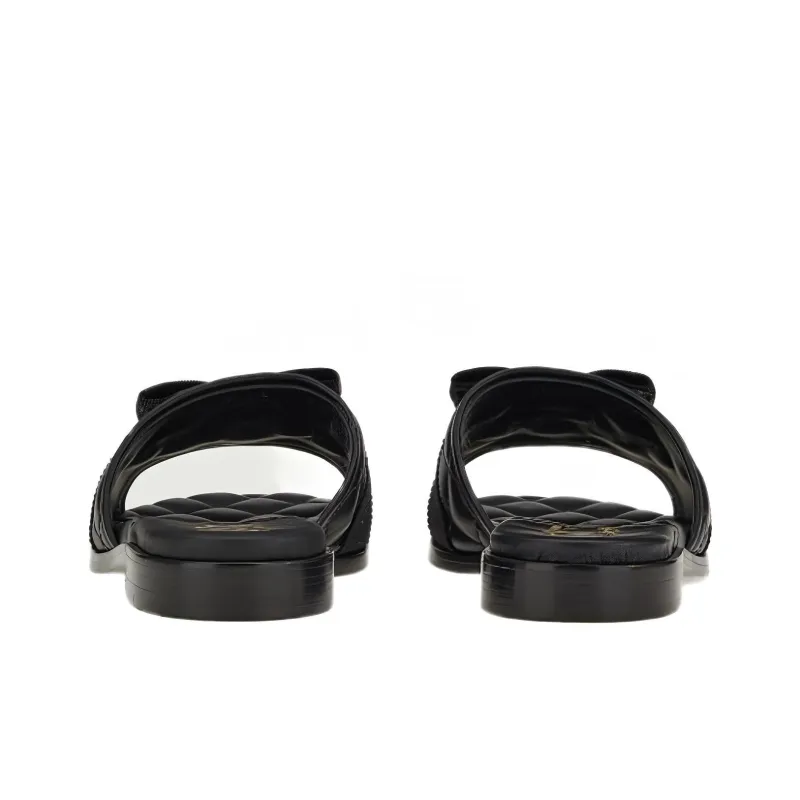FERRAGAMO Vara Bow Quilted Slides-4