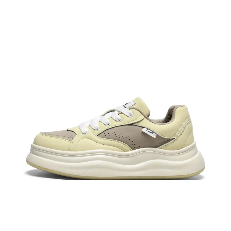 Lee Casual Versatile White Sneakers Height Increasing Low-Top Skateboard Shoes Men-6