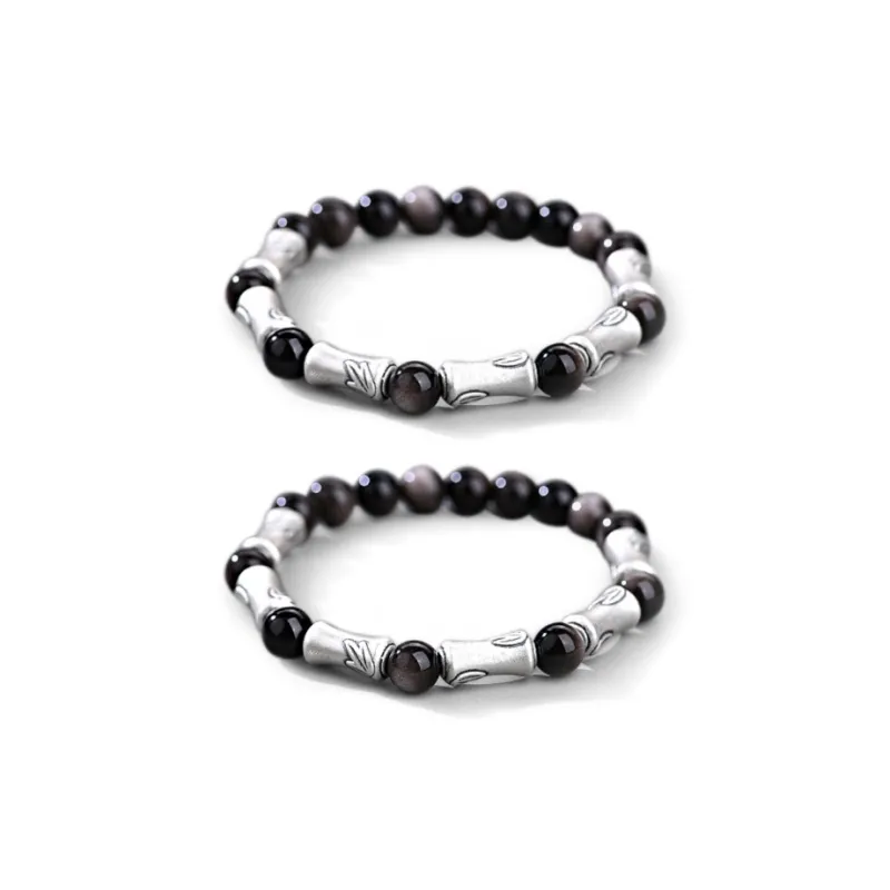 Ostantin Obsidian Bracelets Unisex-6