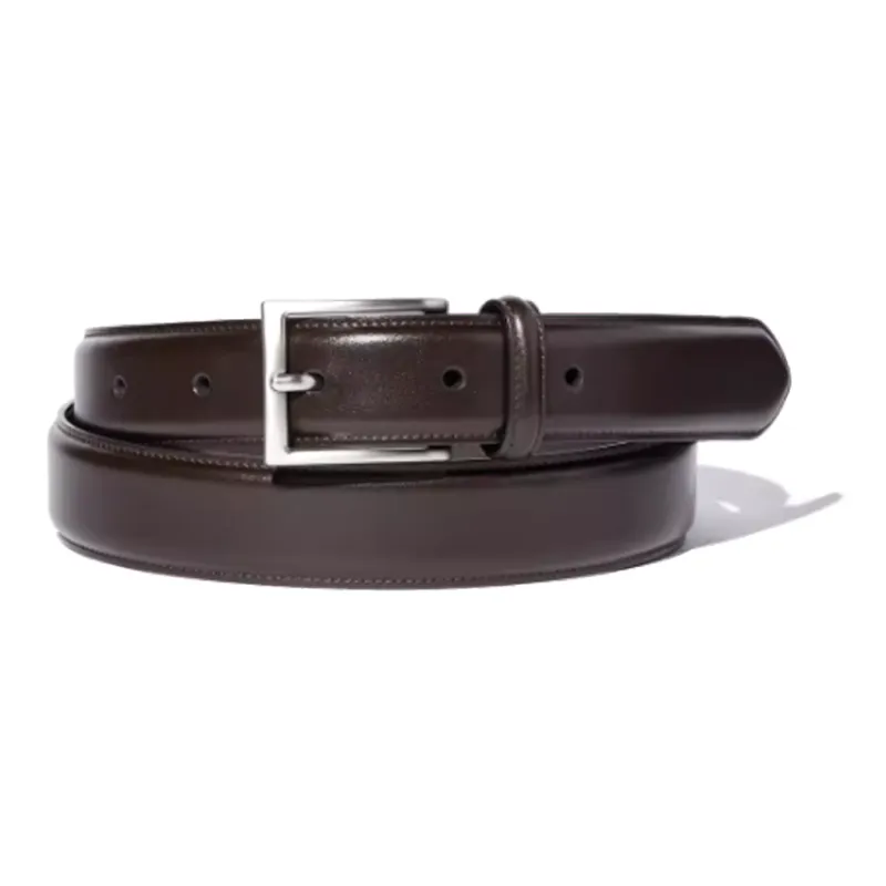 UNIQLO Two Tone Patchwork Leather Belts Men's Black/Umber Width 3cm-2