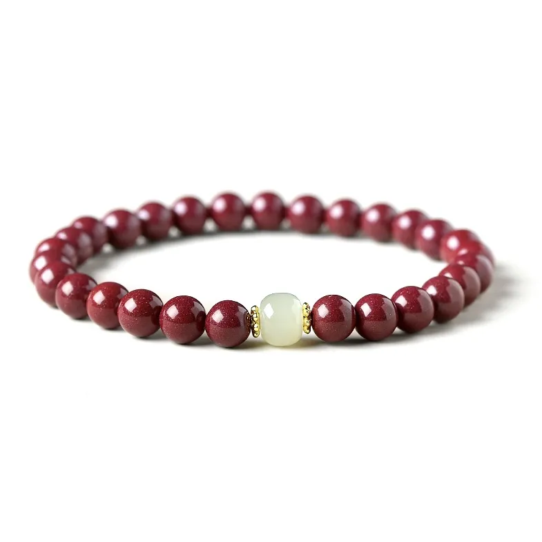 Moon Jewelry Cinnabar Jade Bracelets Unisex-1